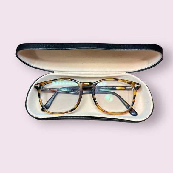 TOM FORD TF5505 055 Tortoise Eyeglasses Frame 52-19-145mm B42mm Italy
